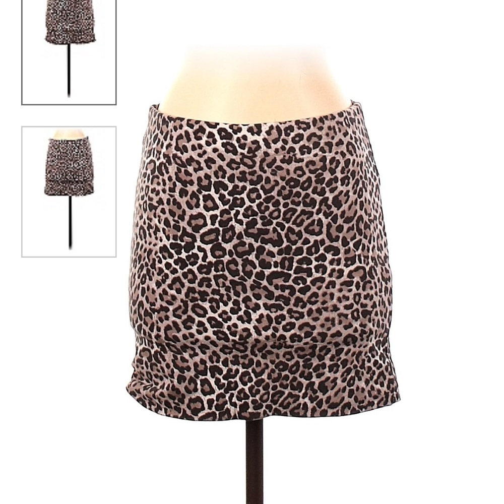 Cheetah Leopard mini skirt